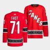 jesper fast hurricanes red 2022reverse retro 2.0 authentic primegreen jersey