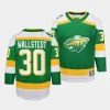 jesper wallstedt wild 2023 24alternate youth greenreplica player jersey