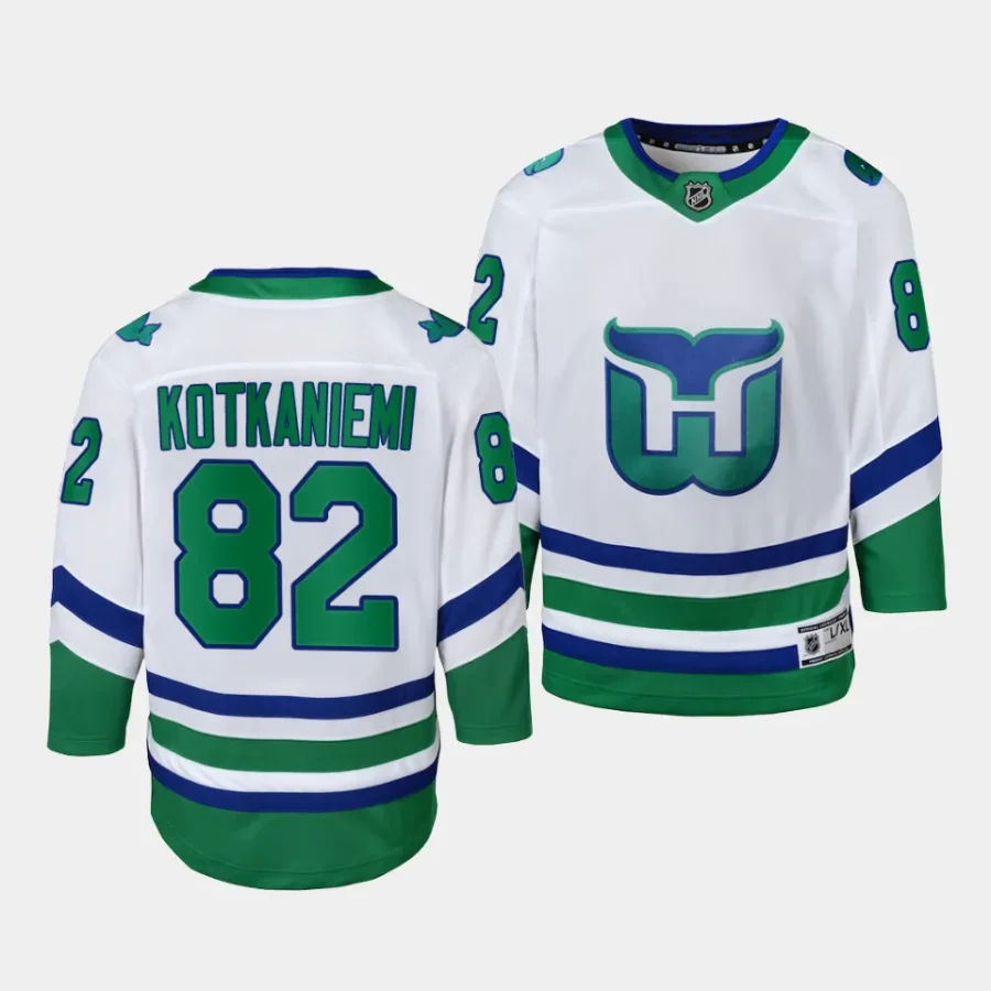 jesperi kotkaniemi hurricanes whalers youth whitereplica jersey