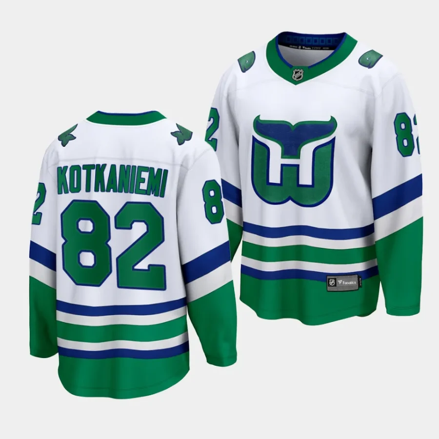 jesperi kotkaniemi hurricanes white whalers premier breakaway jersey