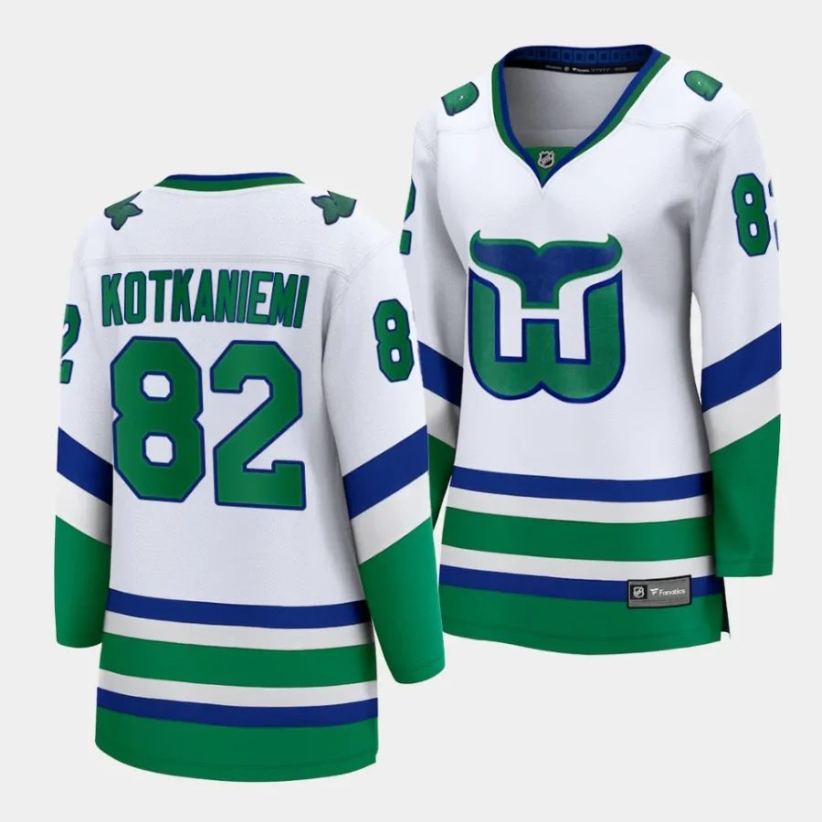 jesperi kotkaniemi hurricanes white whalers women jerseys