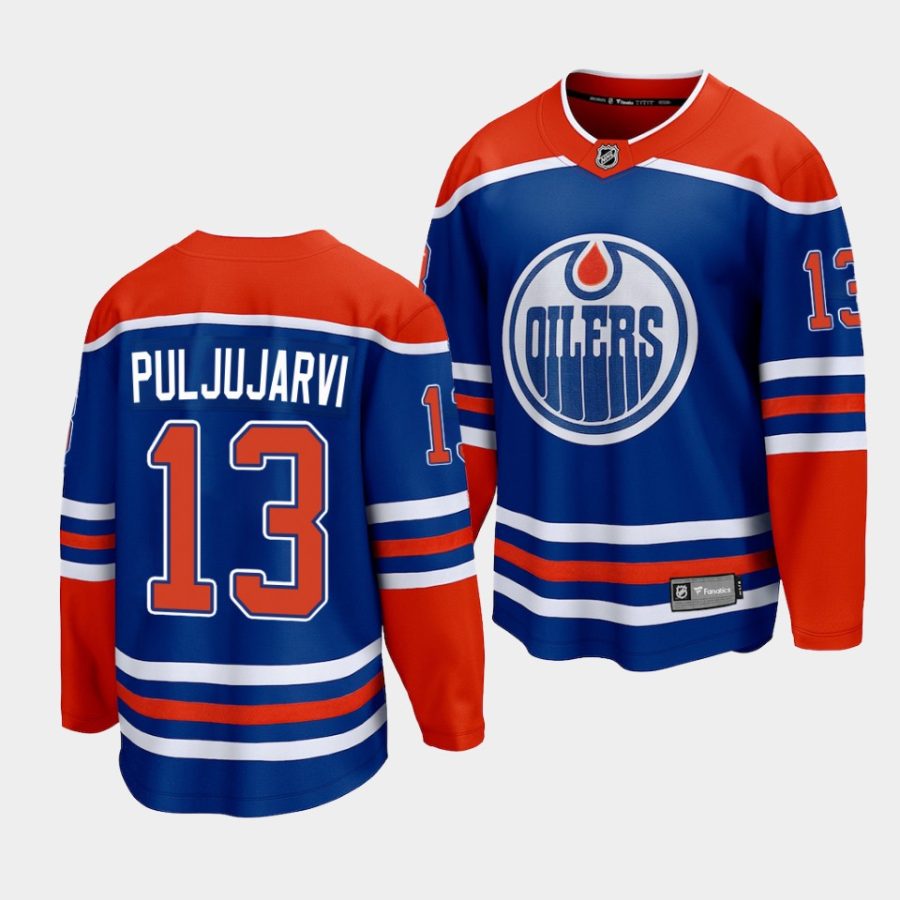 jesse puljujarvi oilers royal home premier jersey