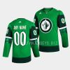 jets custom primegreen authentic green 2023 st. patricks day jersey