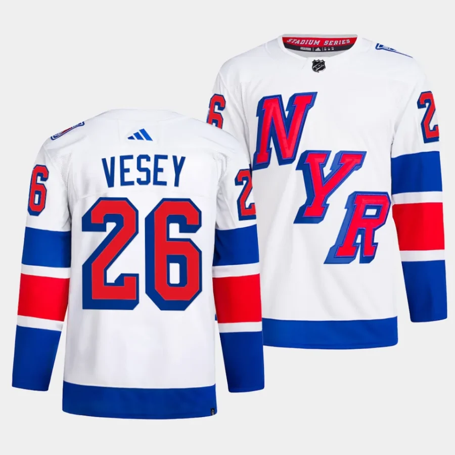 jimmy vesey rangers white 2024 nhl stadium series authentic player primegreenjersey