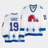 joe sakic quebec nordiques heritage vintage replica white jersey