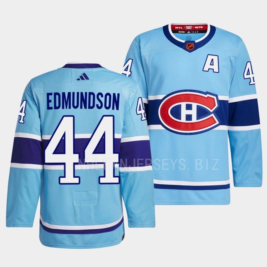 joel edmundson canadiens blue 2022reverse retro 2.0 authentic primegreen jersey