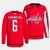 joel edmundson capitals red home authentic pro jersey