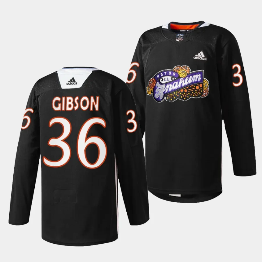 john gibson ducks black 2023 dia de muertos special jersey