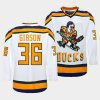 john gibson ducks white the mighty ducks ice hockey jersey