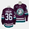 john gibson mighty ducks purple 2023 2430th anniversary alternate authentic jersey