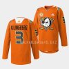 john klingberg ducks orange 2023orangewood warmup jersey