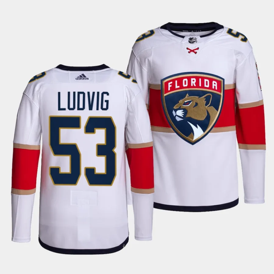 john ludvig panthers white away primegreen jersey