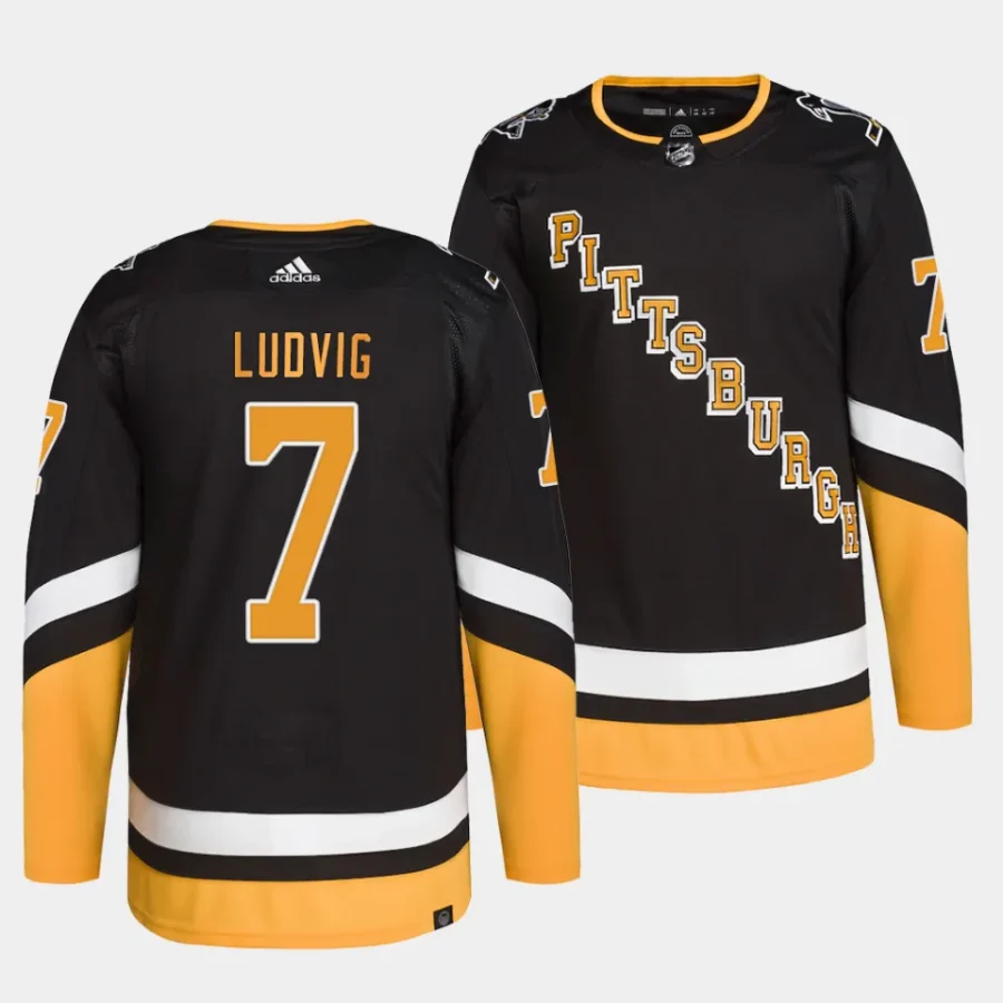 john ludvig penguins black alternate primegreen authentic projersey