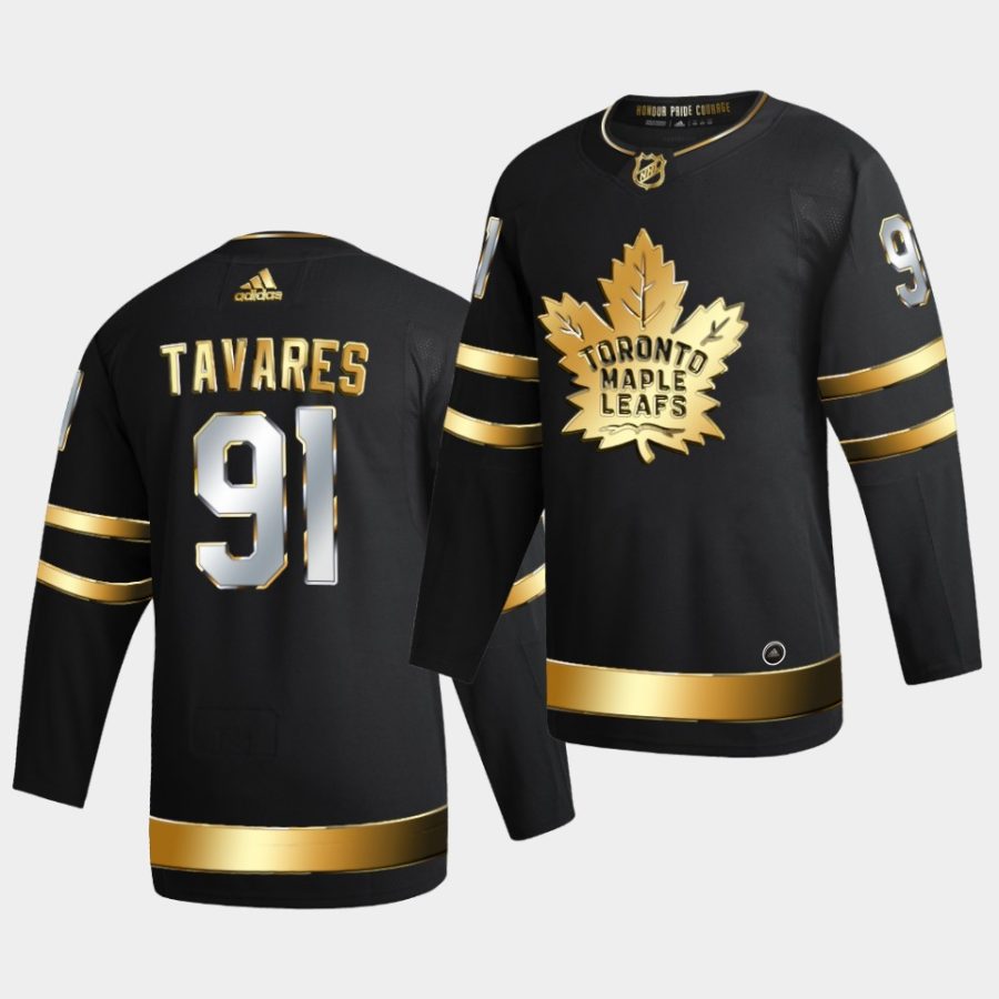 john tavares maple leafs 2020 21 black golden edition limited authentic jersey