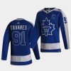 john tavares maple leafs blue 2021 reverse retro special edition authentic jersey