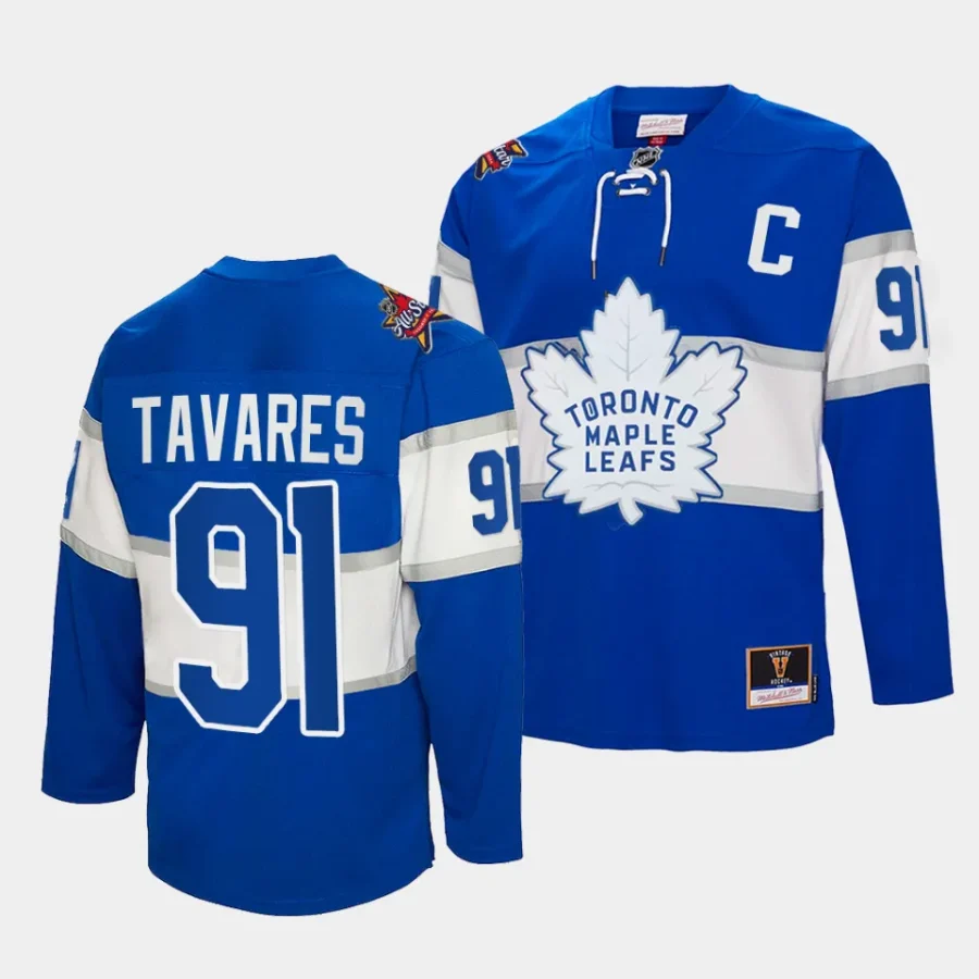 john tavares maple leafs royal 2024 nhl all star patch authentic throwback jersey