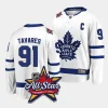 john tavares maple leafs white 2024 nhl all star patch away jersey