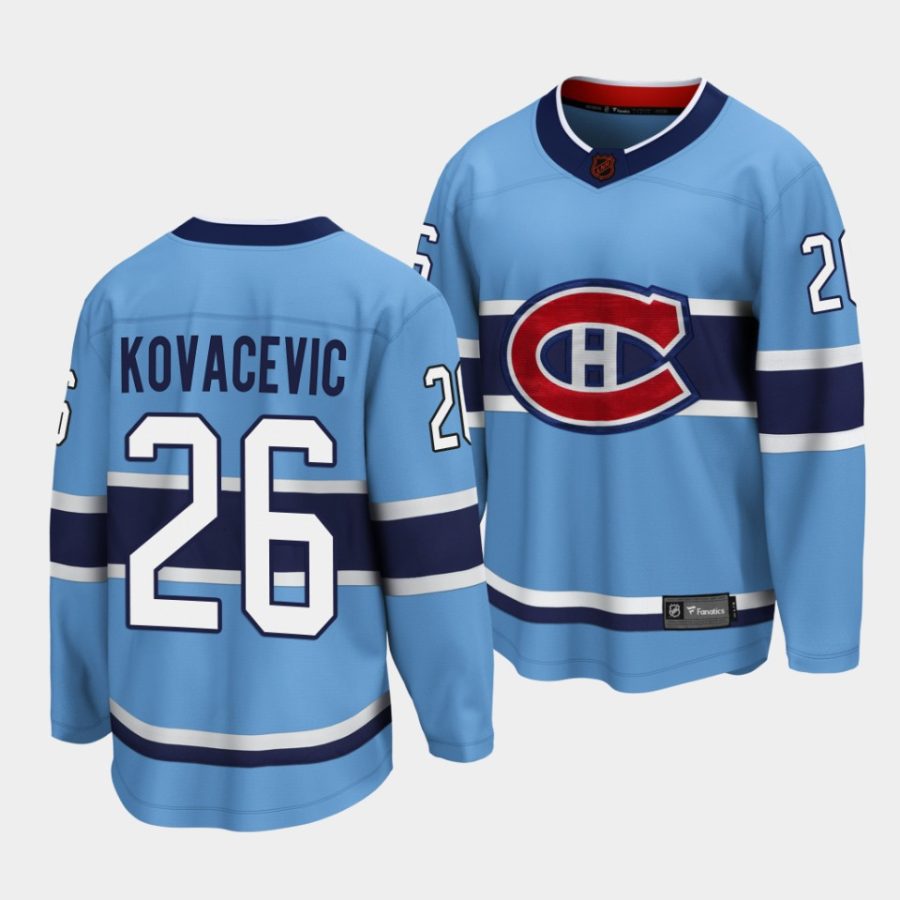 johnathan kovacevic canadiens blue special edition 2.0 breakaway player jersey