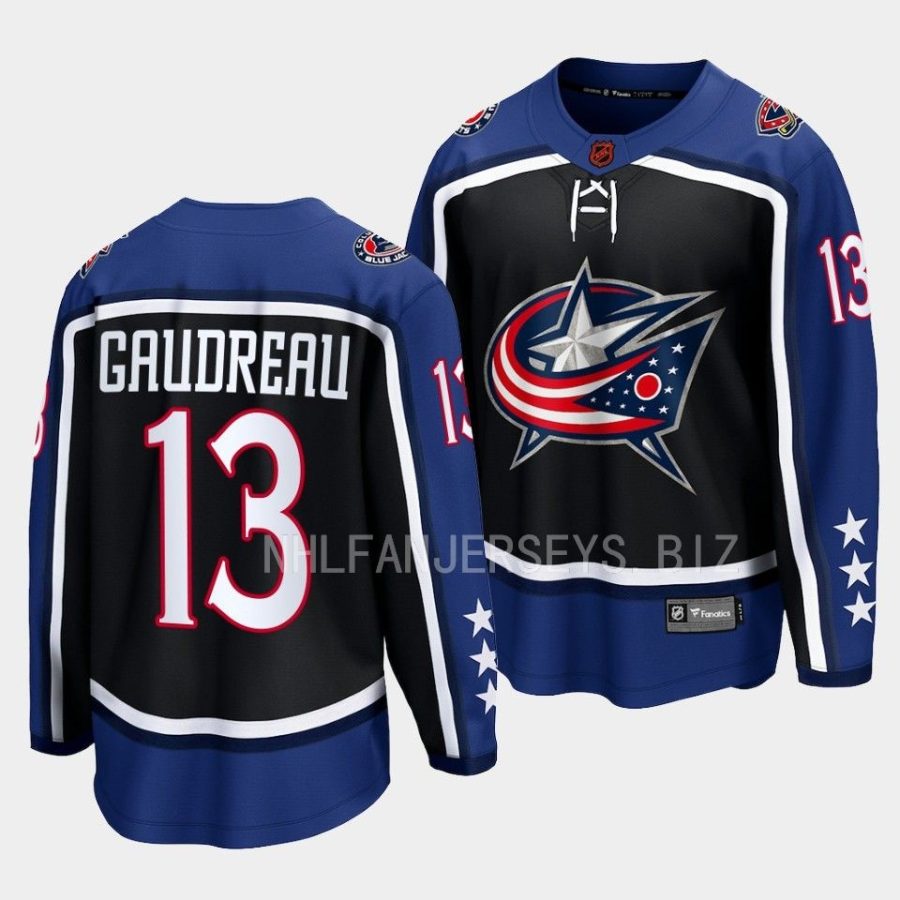 johnny gaudreau blue jackets navy 2022special edition 2.0 breakaway jersey