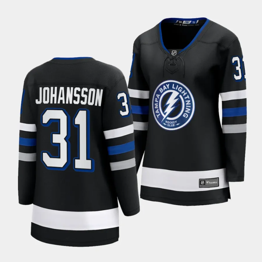 jonas johansson lightning black alternate women jerseys