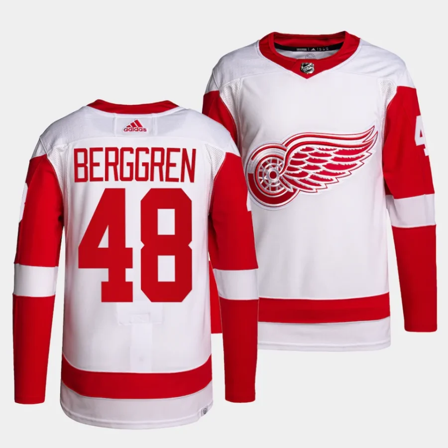 jonatan berggren red wings white away authentic pro jersey