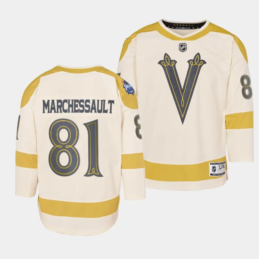 jonathan marchessault vgk 2024 nhl winter classic youth cream jersey