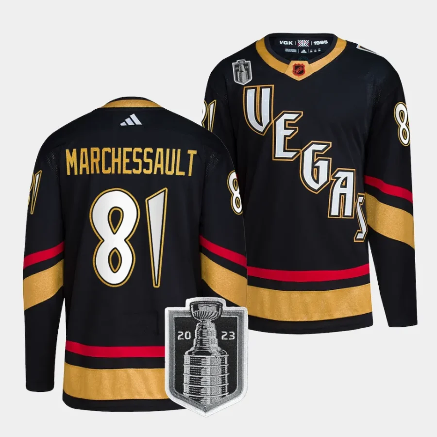 jonathan marchessault vgk black 2023 western conference champions reverse retro jersey