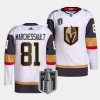 jonathan marchessault vgk white 2023 stanley cup final authentic away jersey