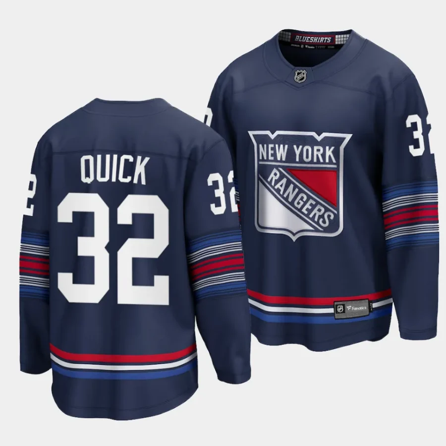 jonathan quick rangers navy 2023 24alternate premier jersey