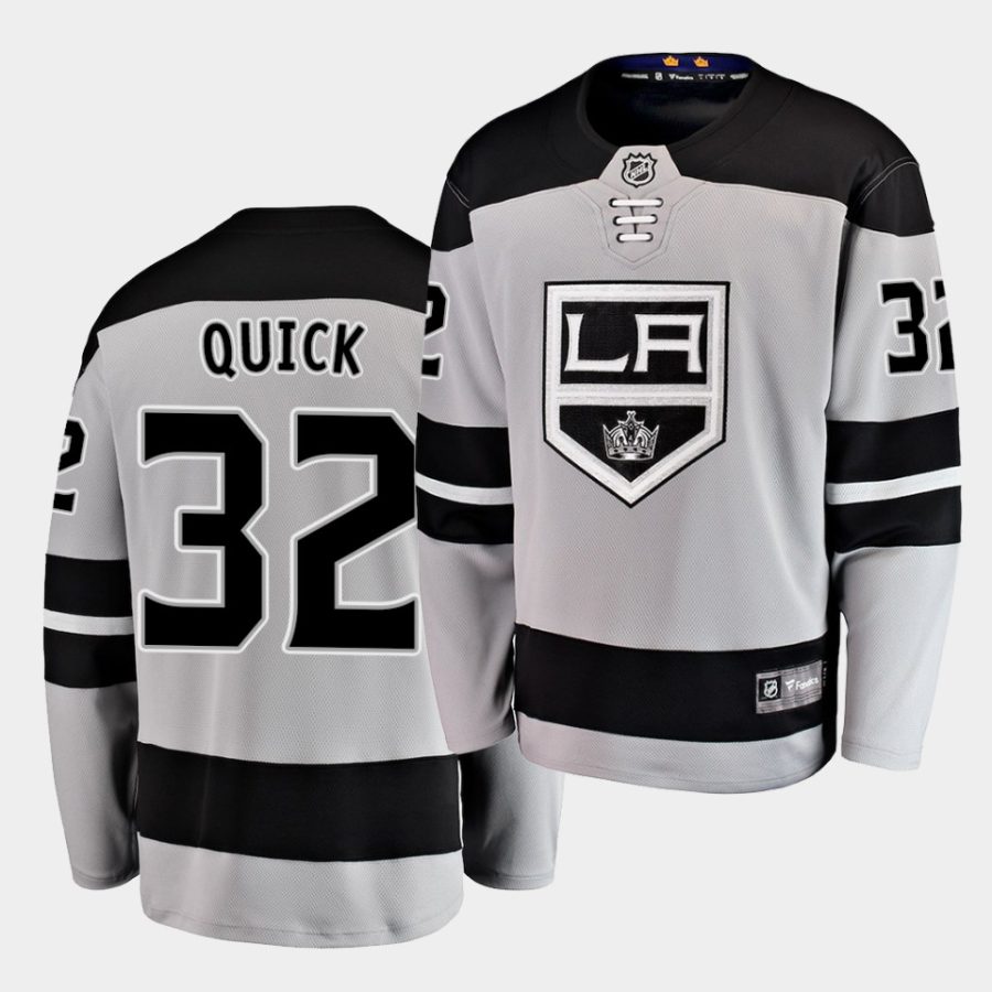 jonathan quick sideline grayjersey 0