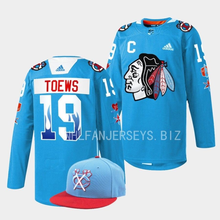 jonathan toews blackhawks 312 chicago birthday 2023city inspired blue jersey