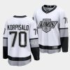 joonas korpisalo la kings white 2022alternate premier breakaway jersey