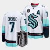 jordan eberle kraken white 2023 stanley cup playoffs away jersey