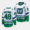 jordan martinook hurricanes white whalers premier breakaway jersey