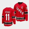 jordan staal hurricanes red 2022special edition 2.0 breakaway jersey