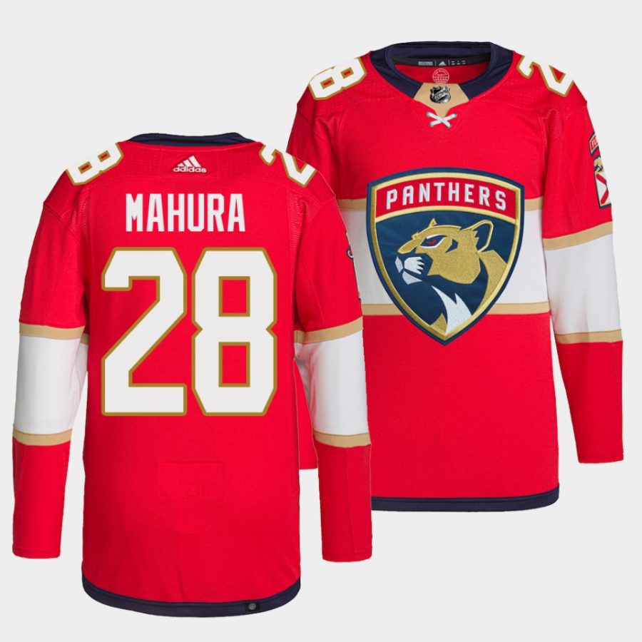 josh mahura panthers red authentic home jersey