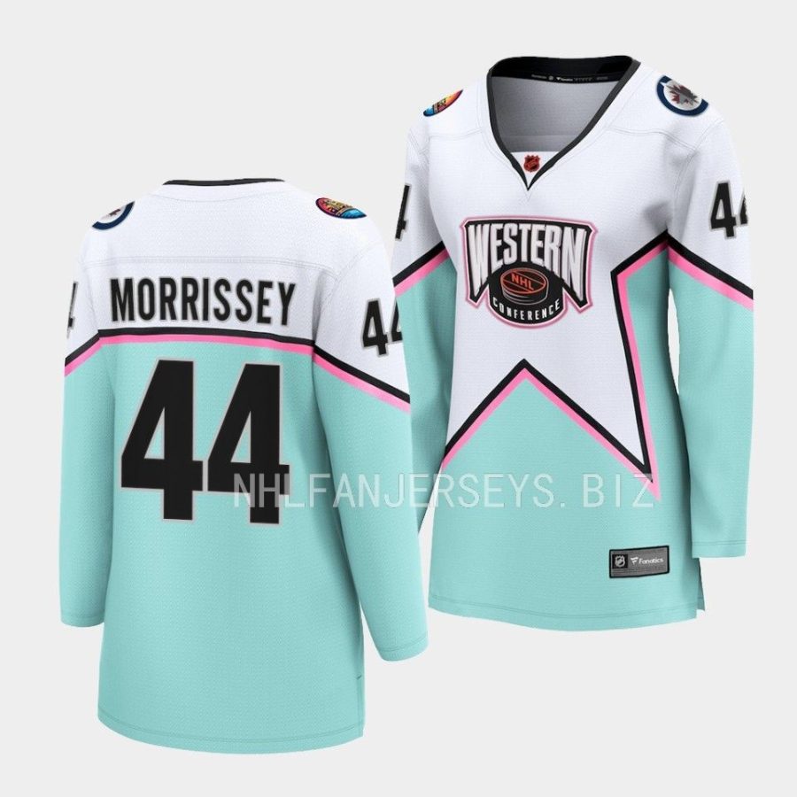 josh morrissey jets white 2023 nhl all star women jerseys