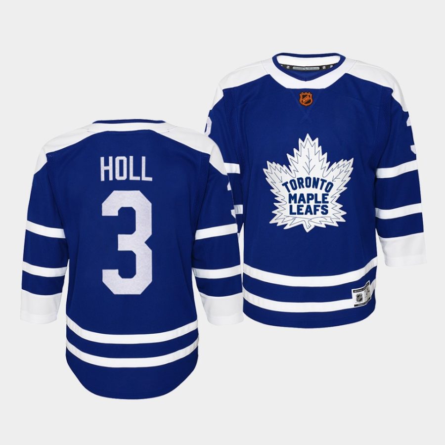 justin holl maple leafs 2022special edition 2.0 youth blue jersey