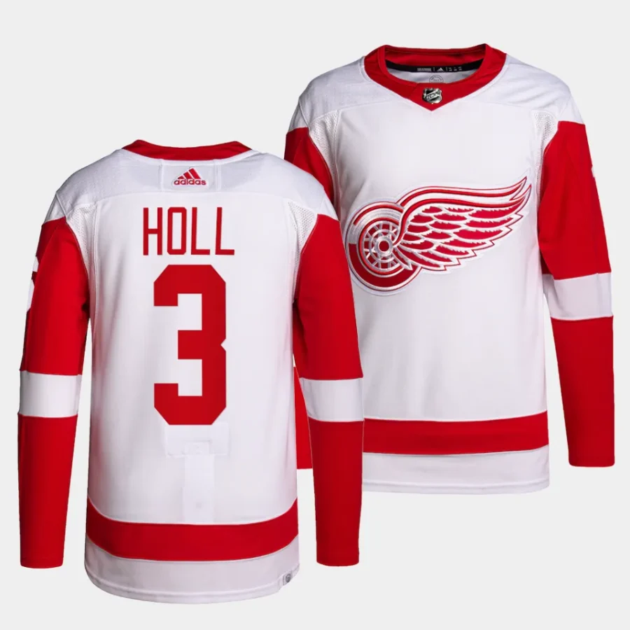 justin holl red wings white away authentic pro primegreenjersey