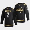 justin schultz capitals 2020 21 black golden edition limited authentic jersey