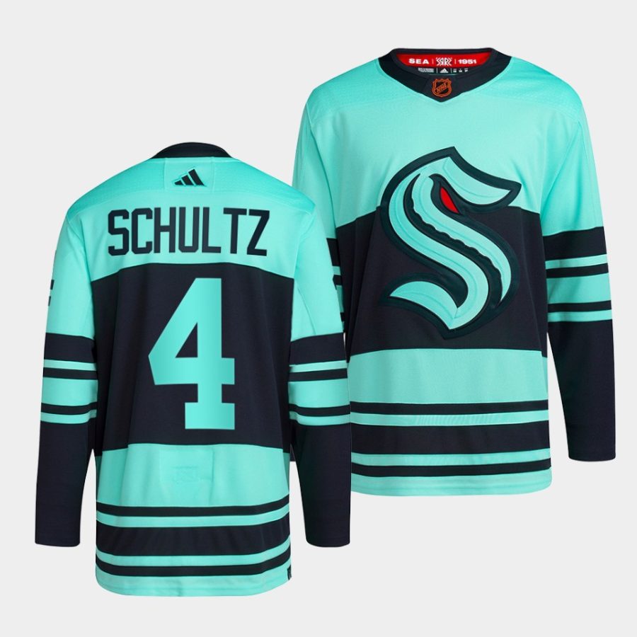 justin schultz kraken ice blue 2022reverse retro 2.0 authentic primegreen jersey