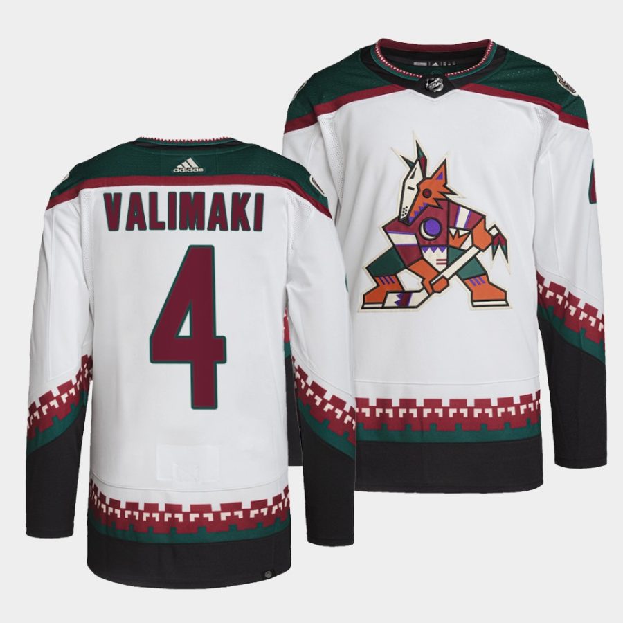 juuso valimaki coyotes white authentic away jersey