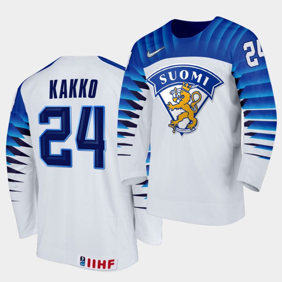 kaapo kakko 2020 iihf world championship white jersey