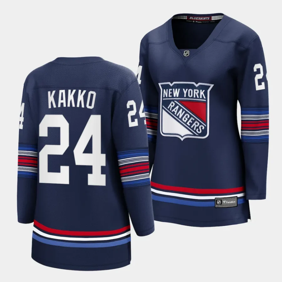 kaapo kakko rangers navy alternate women jerseys