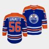 kailer yamamoto oilers 2022 23home youth royal jersey