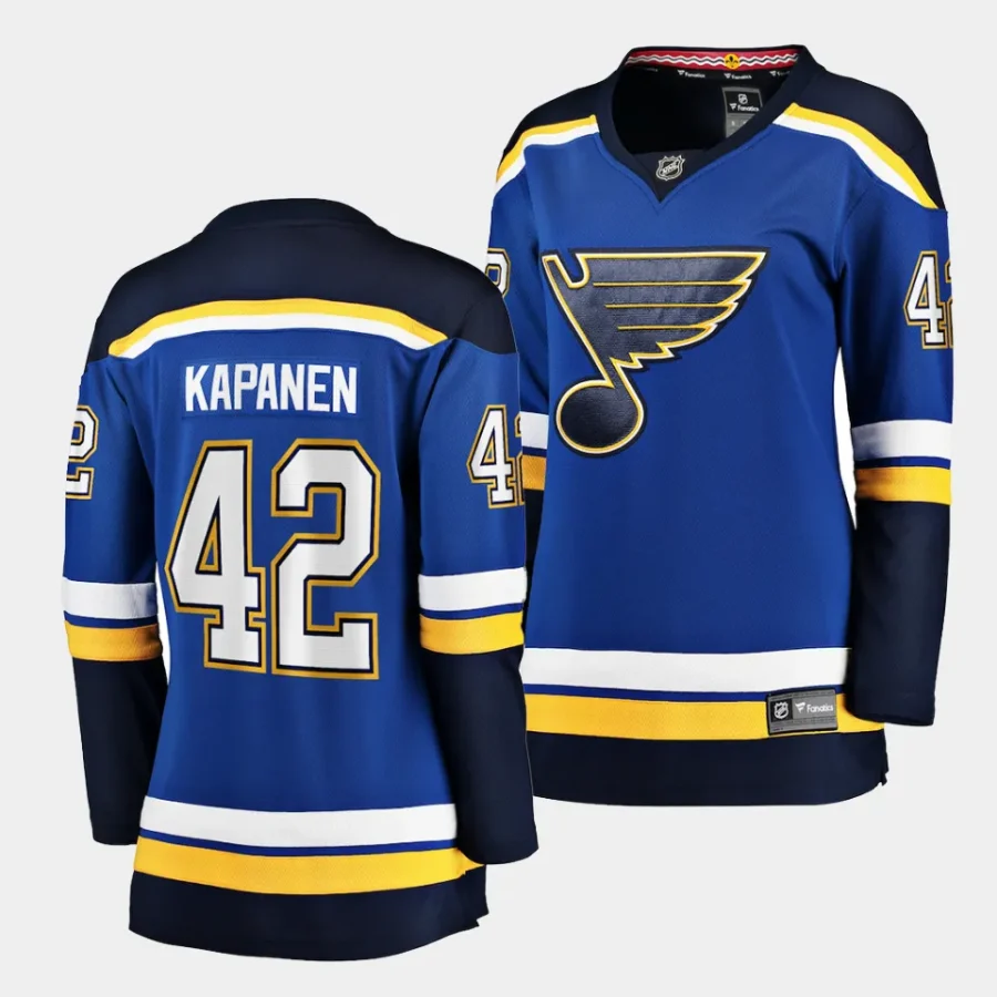 kasperi kapanen blues blue home women jerseys