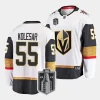 keegan kolesar vgk white 2023 stanley cup final away jersey