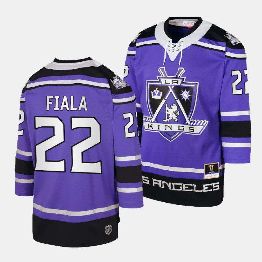 kevin fiala kings purple 2002 blue line player jersey