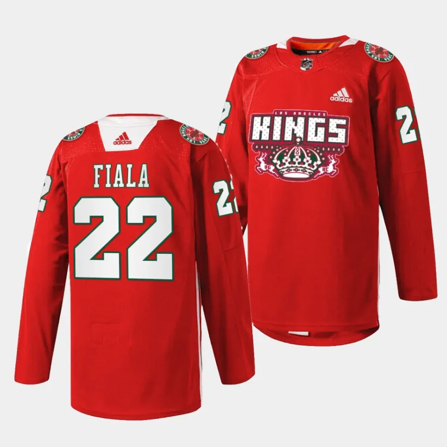 kevin fiala la kings red 2023 x mas holiday specialty jersey