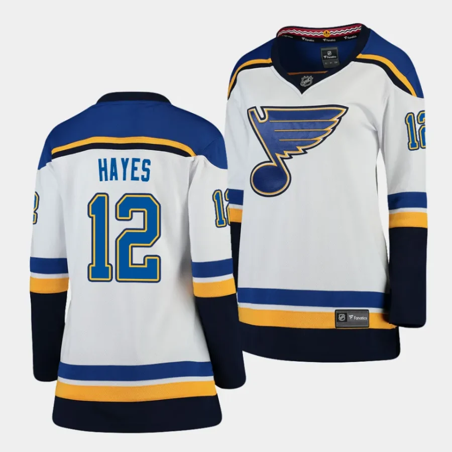 kevin hayes blues white away women jerseys